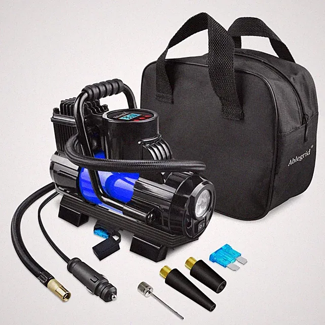12V Tire Inflator Portable Air Compressor 150 PSI Car Pump Auto Shut Off