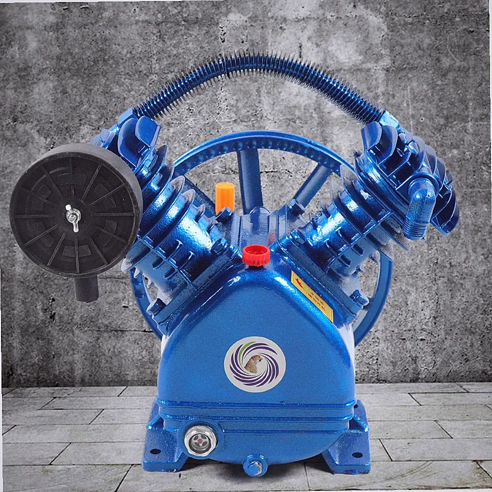 175psi V Style 2 Cylinder Air Compressor Pump Motor Head Double Stage Air Tool