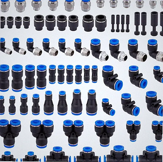 78 PCS Air Line Quick Connect Fittings 1/8" 1/4" 5/16" 3/8" 1/2" Quick Connect A