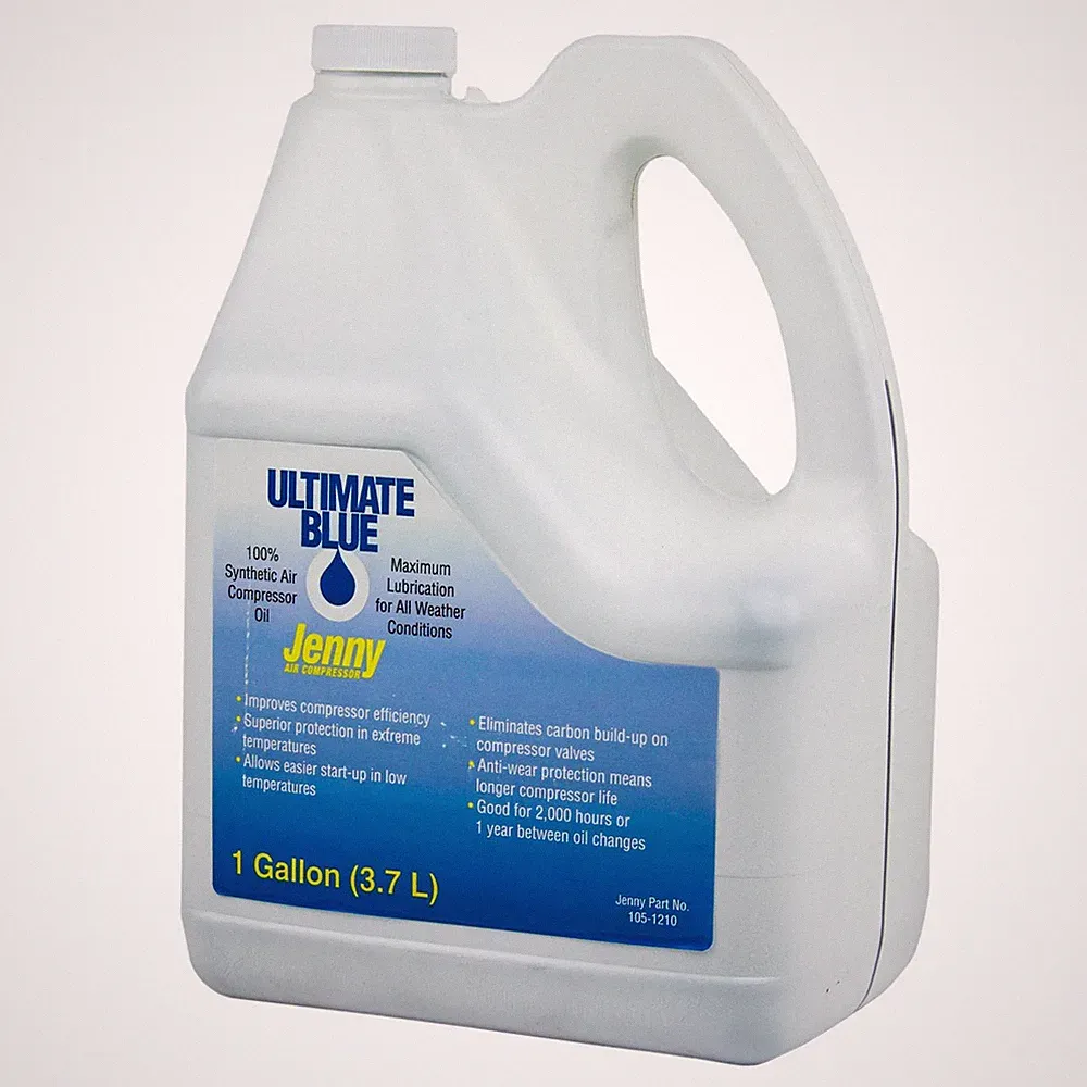 Air Compressor Oil 100% Synthetic 1 GA Gallon Jenny Ultimate Blue 105-1210