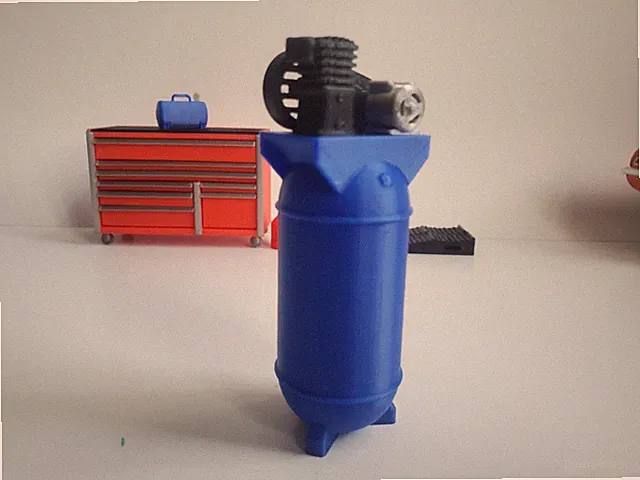Air Compressor Upright 1/18 Scale for Garage Shop Gas Station Display Barn