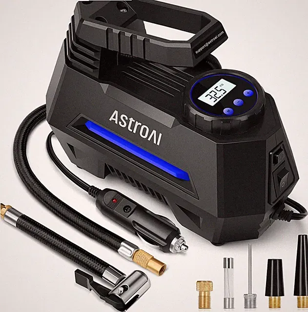 AstroAI Tire Inflator Portable Air Compressor Pump for Car Large, Blue
