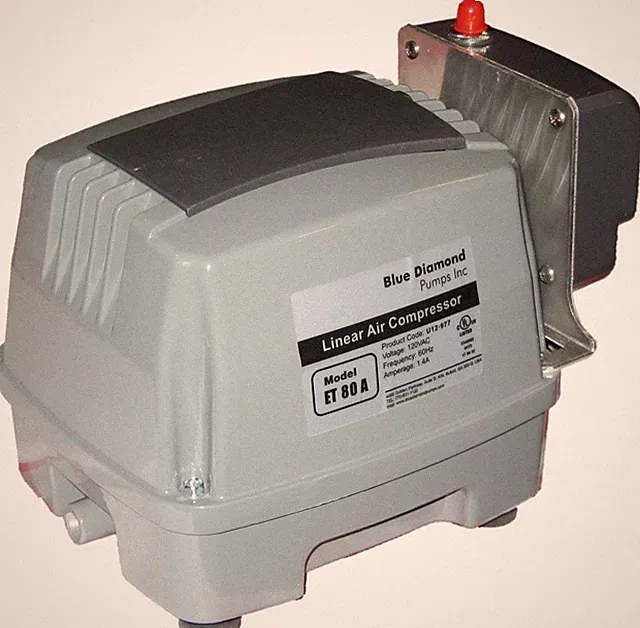 Blue Diamond ETA 80 Septic or Pond Linear Diaphragm Air Pump with built