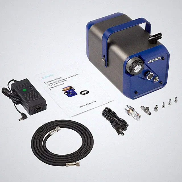 Extra Quiet Airbrush Air Compressor With Built-in Air Tank