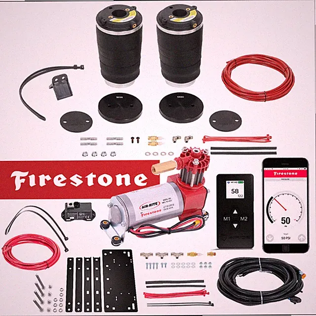 Firestone Rear Air Lift Bags & Compressor Kit fit 2009-2026 Dodge Ram 1500 4WD