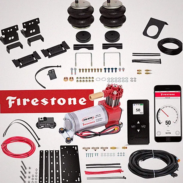 Firestone Rear Air Lift Bags & Compressor Kit fits 2003-2013 Dodge Ram 2500 3500