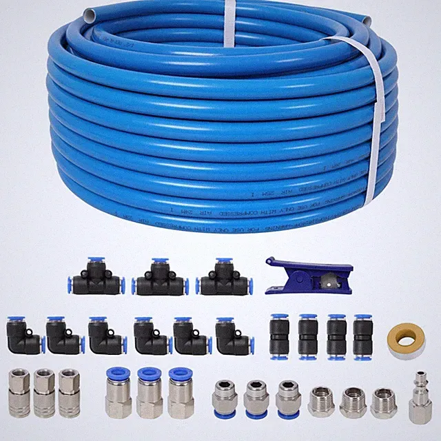 PEX-AL-PEX Tubing 3/4 Inch x 100FT Air Compressor Piping System Fittings Kit