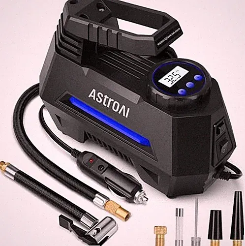 Tire Inflator Portable Air Compressor Air Pump for Car Tires-Car Large Blue