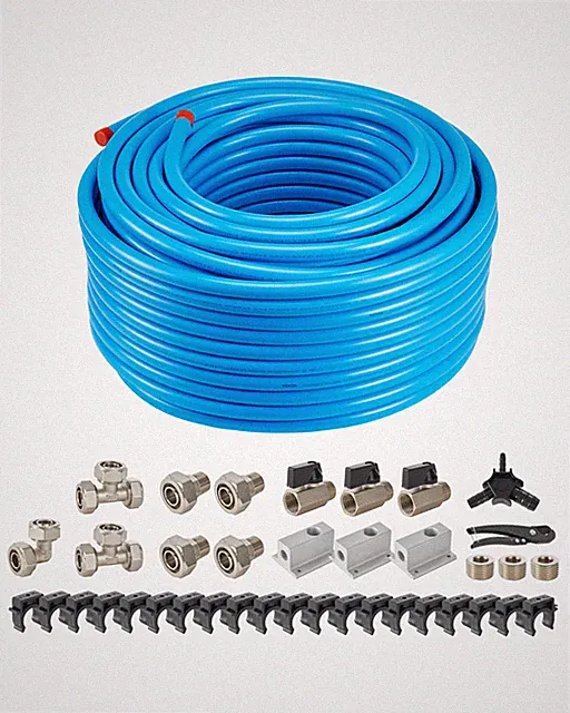 Uimoso Air Compressor Line Kit 3/4'' x 300FT HDPE/Aluminum Air Piping System